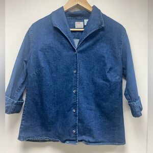 Vintage 70s Levi's Denim Button Up Jacket Blazer L